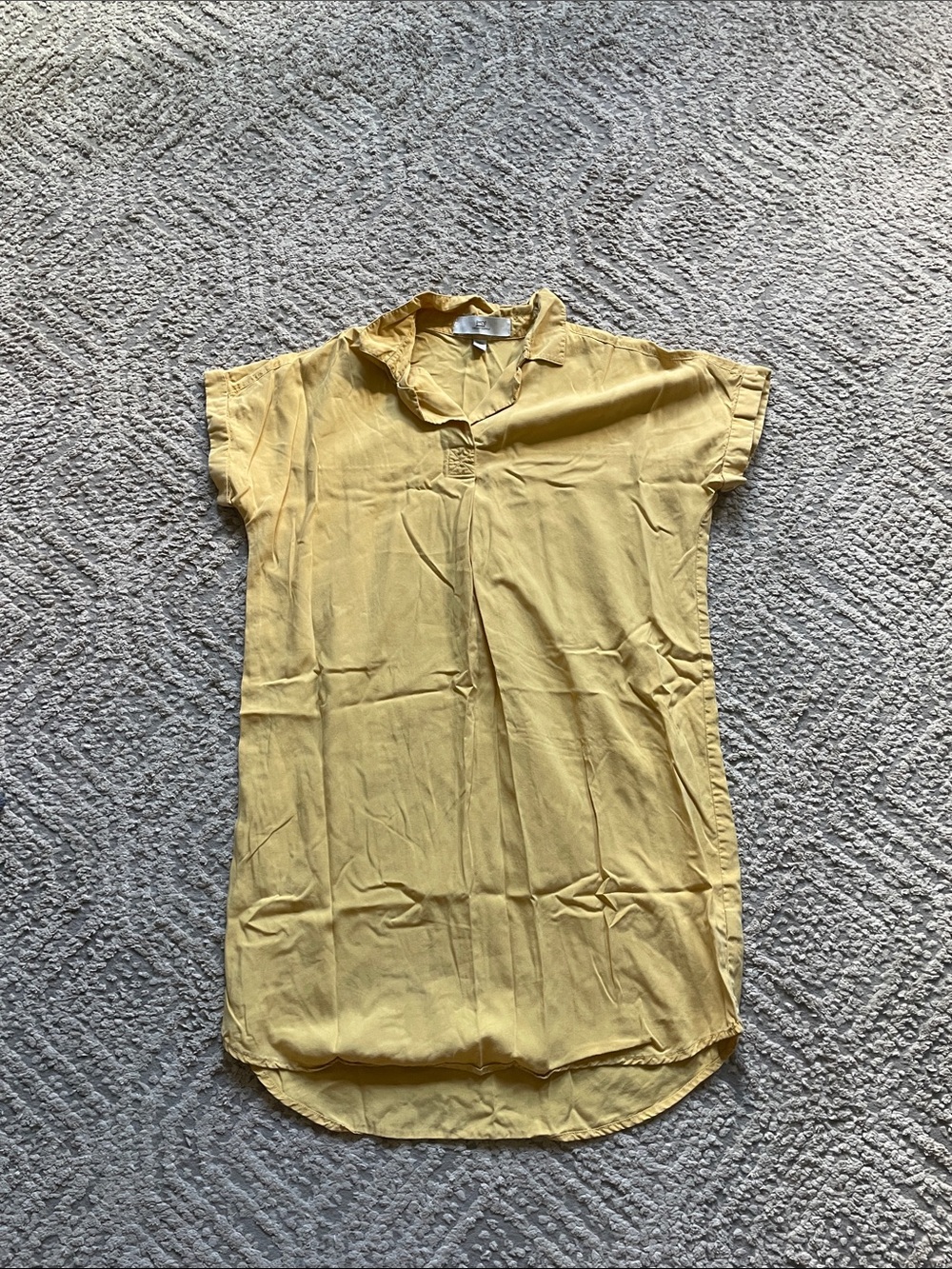 Thread & Supply Mustard Yellow Shirt Dress